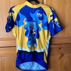 Women’s 3 Pocket Lycra Cycling Jersey Christian Cycling Team Size Women’s Large